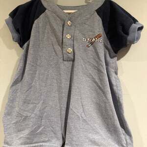 Vintage Tadpoles by Charlie Baby Romper Rookie Baseball Theme 18M